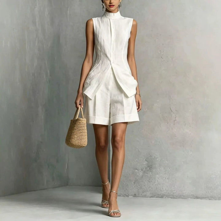 Tressa Peplum Shorts Set