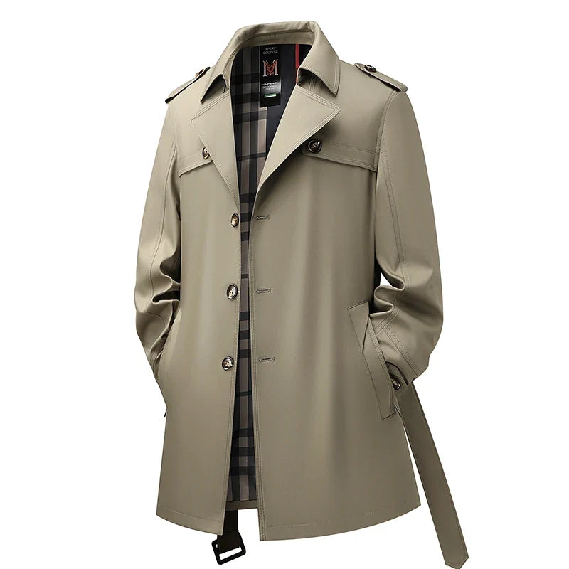 Lucian Single Breasted Trench Coat
