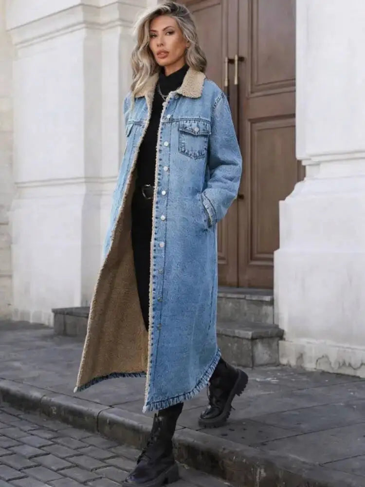 Magnolia Fleece Lined Denim Coat