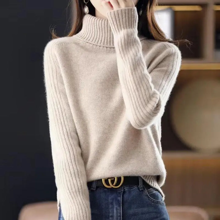 Miriam Ribbed Turtleneck Sweater