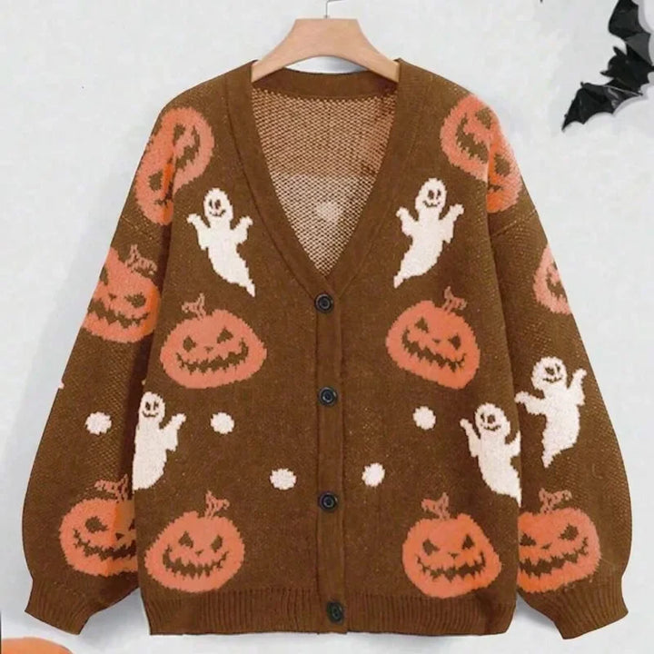 Sadona Pumpkin Ghost Cardigan