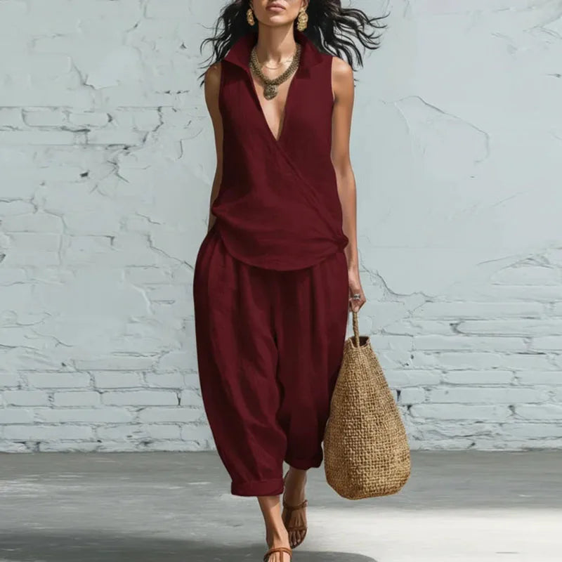 Vienna Summer Linen Matching Set