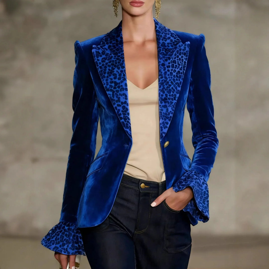 Nanette Leopard Lapel Blazer