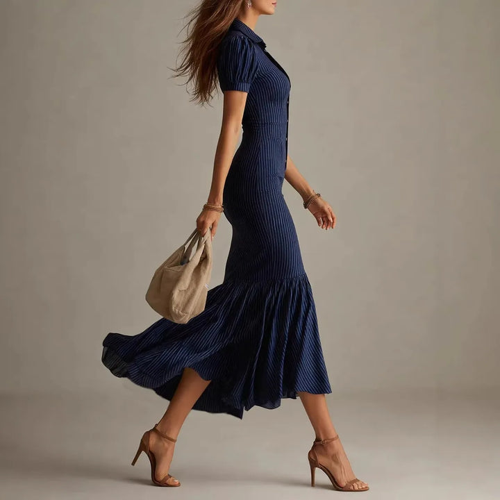 Ophelia Button Front Shirt Dress