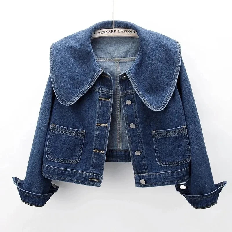 Wyonna Oversized Collar Denim Jacket