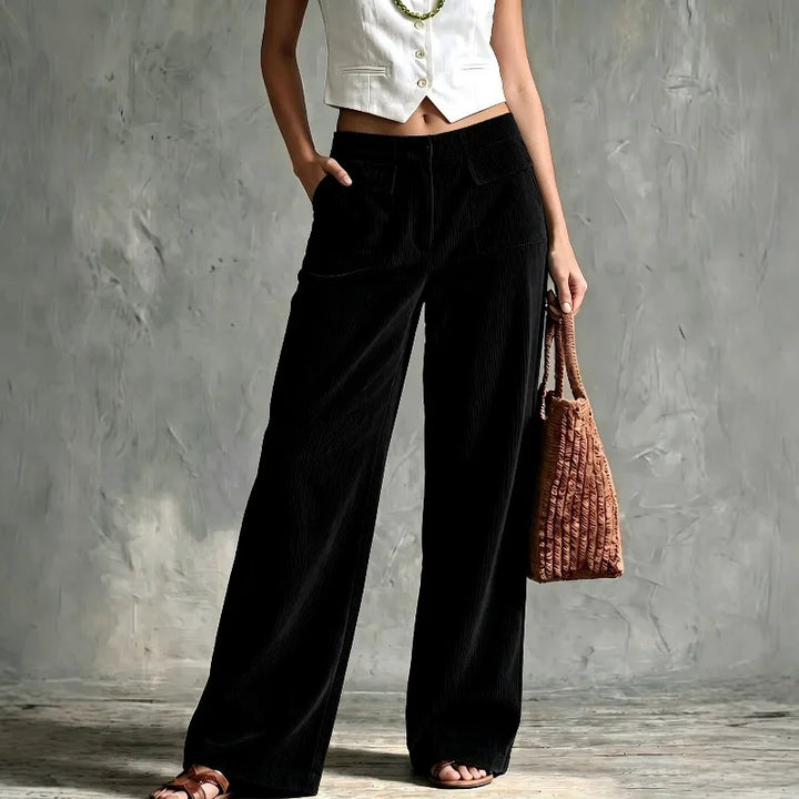 Théa Corduroy Wide Leg Pants