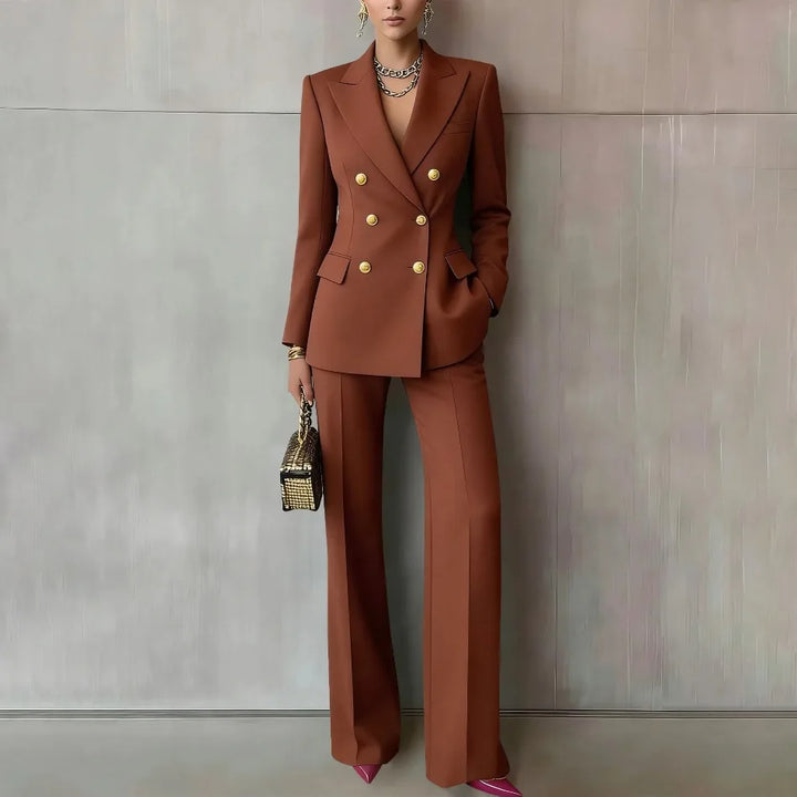 Corinne Double Breasted Blazer Set