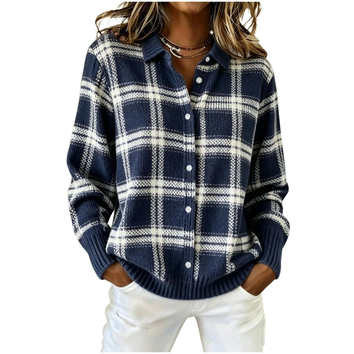 Harlow Plaid Button Cardigan