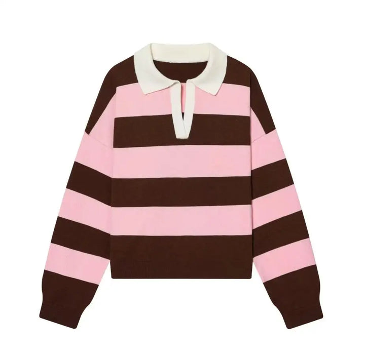 Imogen Johnny Collar Polo Sweater