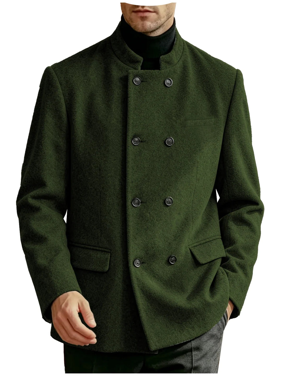 Dawson Mandarin Collar Coat