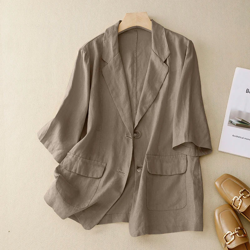 Leila Linen Blend Blazer