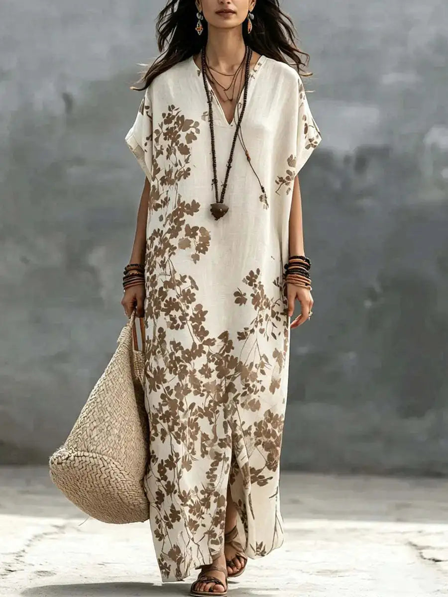 Gemma Bohemian V Neck Maxi Dress