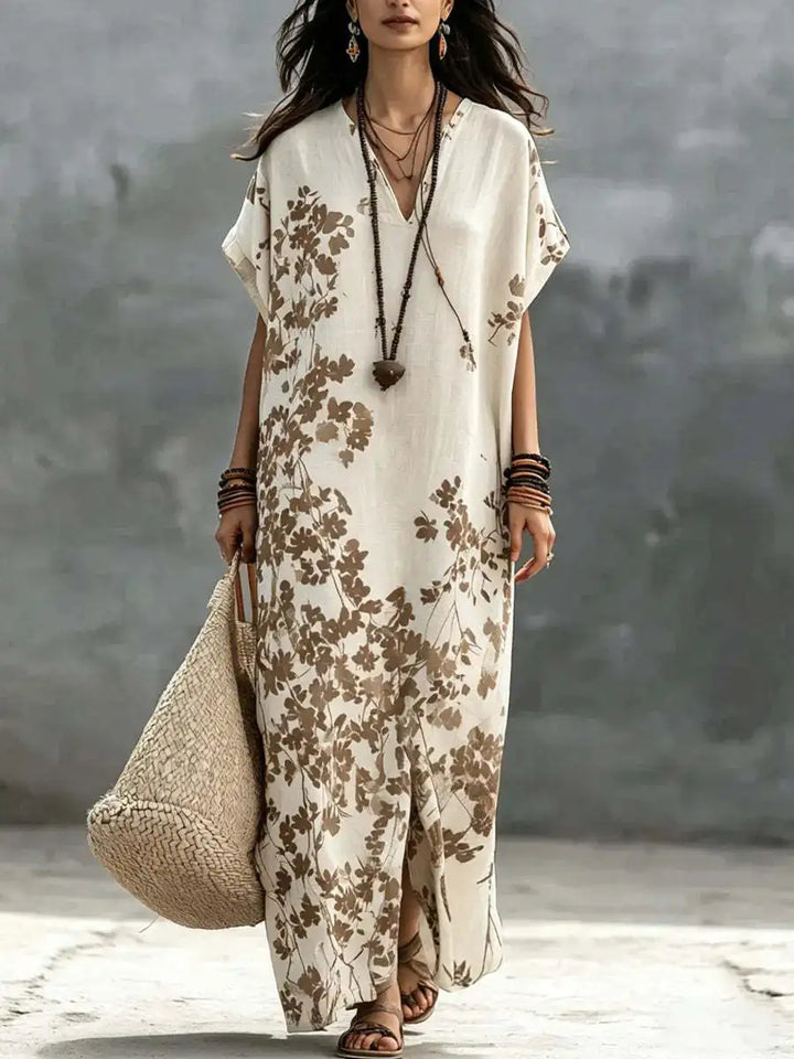 Gemma Bohemian V Neck Maxi Dress
