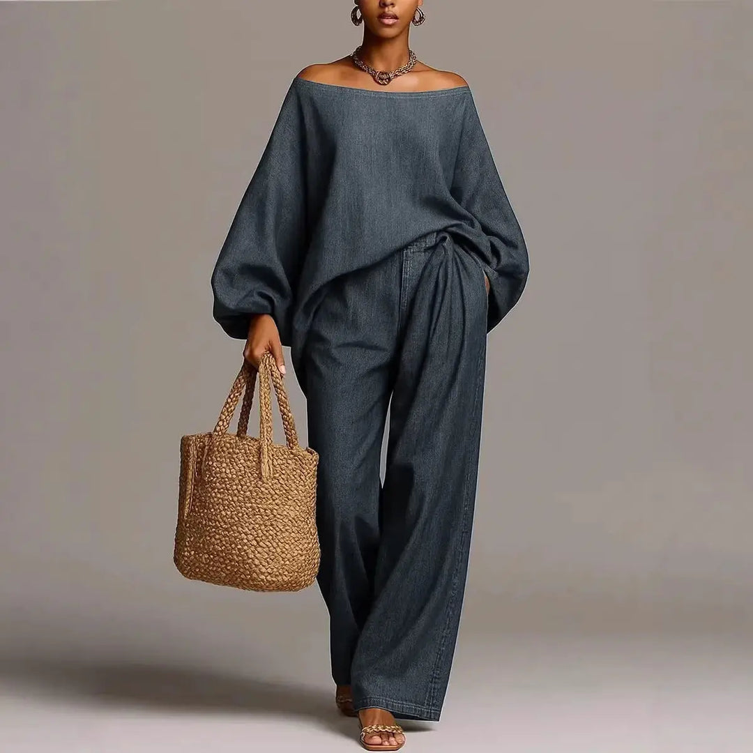 Simonetta Off Shoulder Matching Set