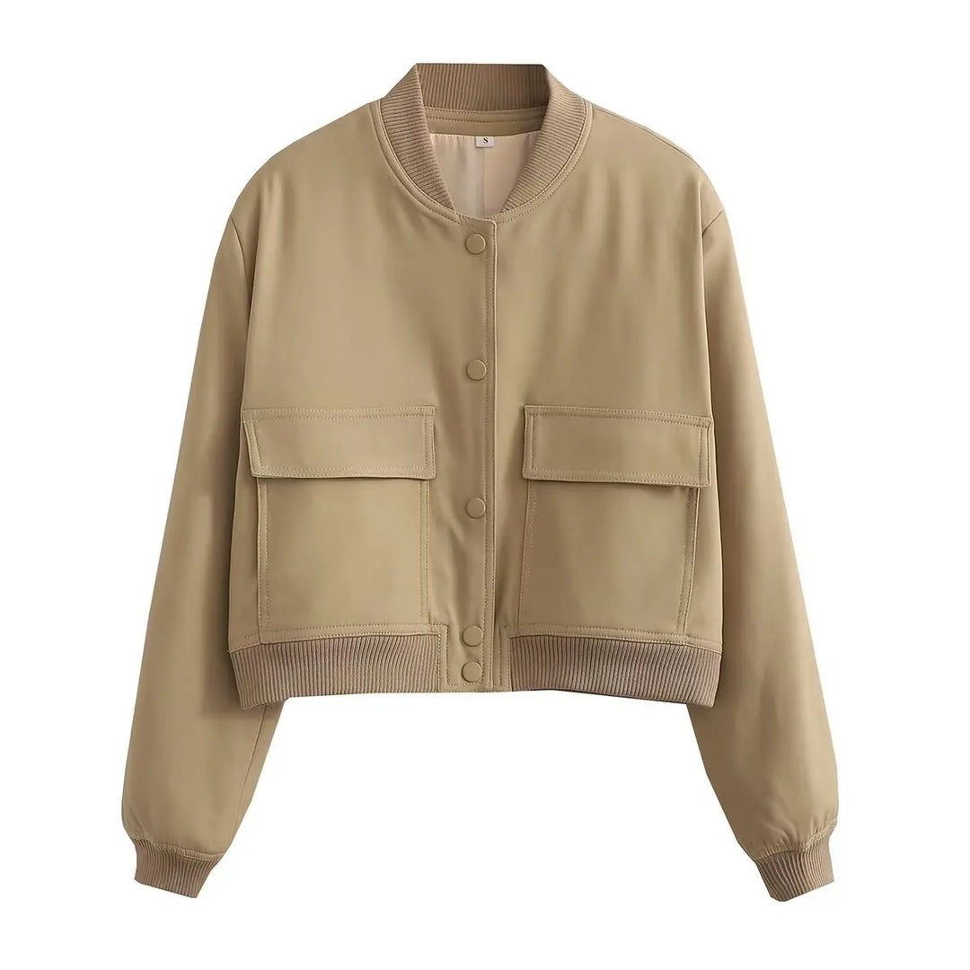 Priscilla Cropped Bomber Jacket