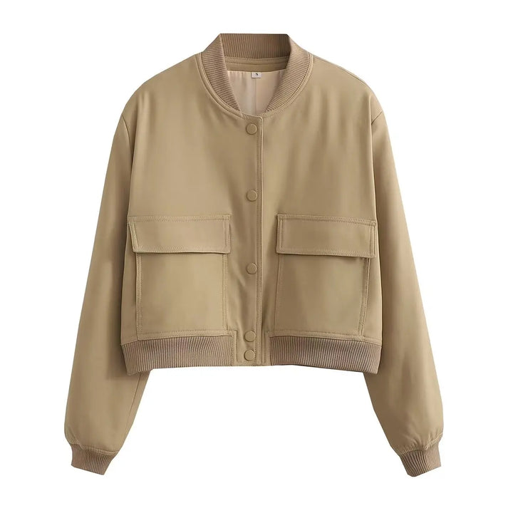 Priscilla Cropped Bomber Jacket