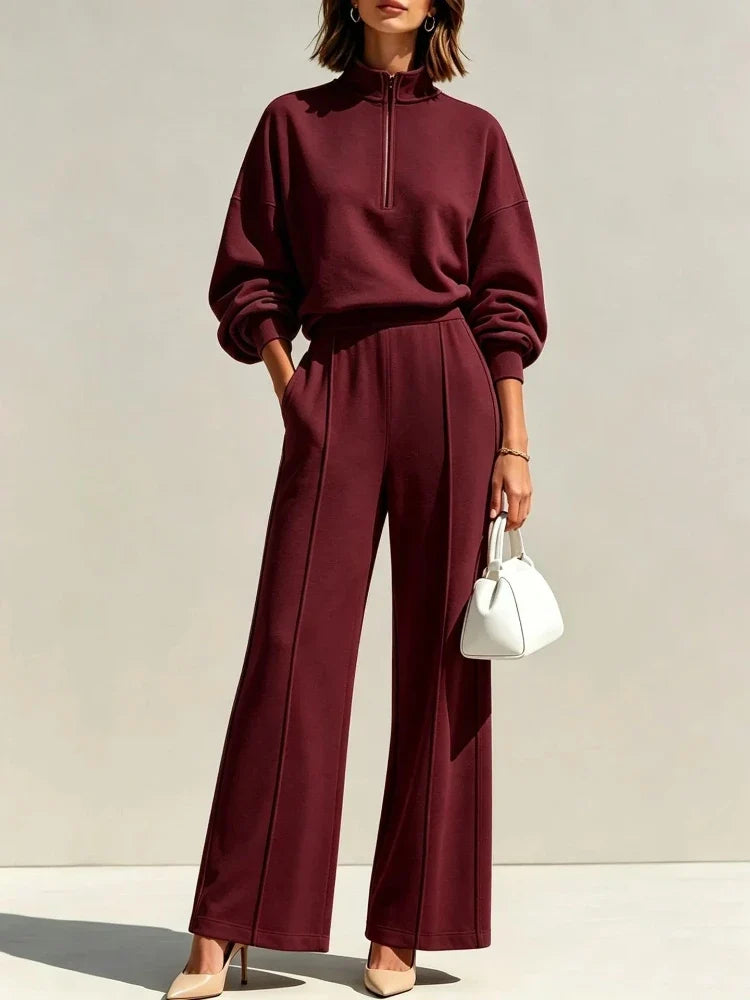 Marigold Quarter Zip Travel Set