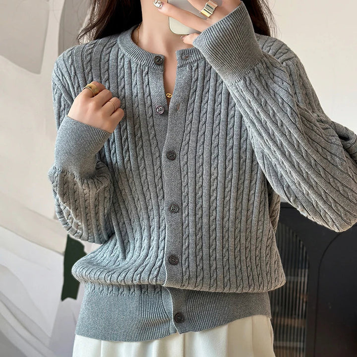 Elowyn Cable Knit Cardigan