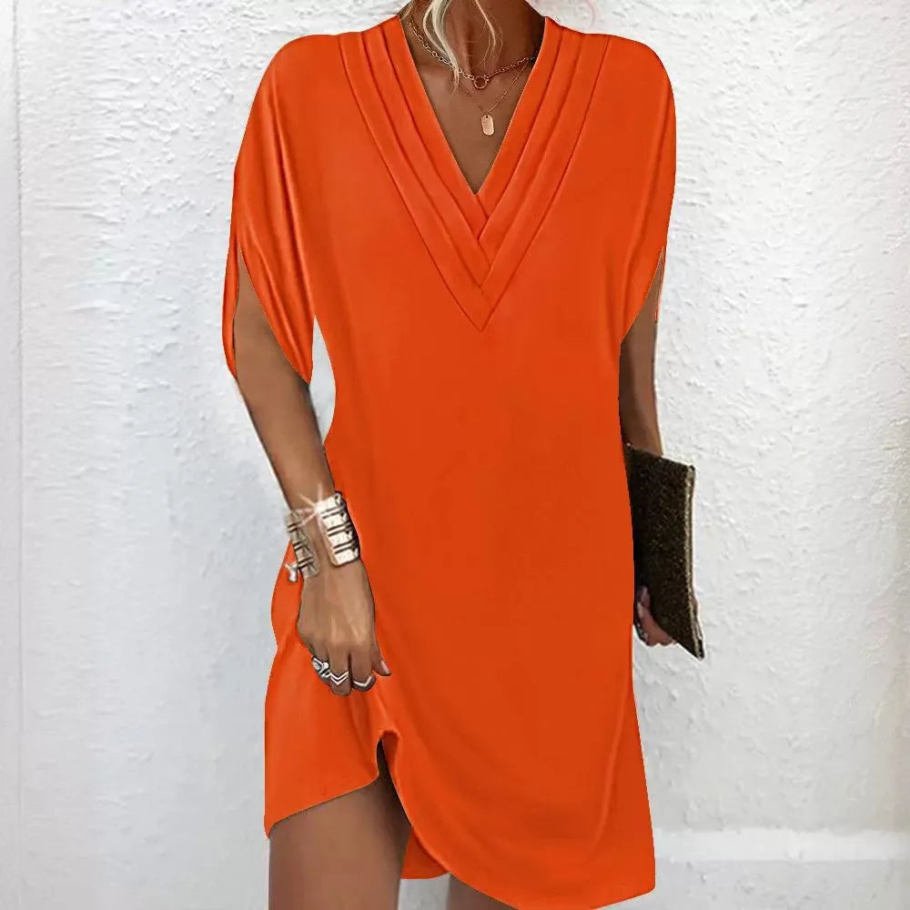 Lucasta Batwing Relaxed Mini Dress