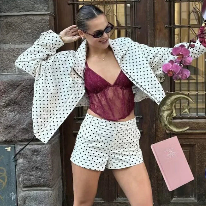 Hannah Cropped Bomber Jacket