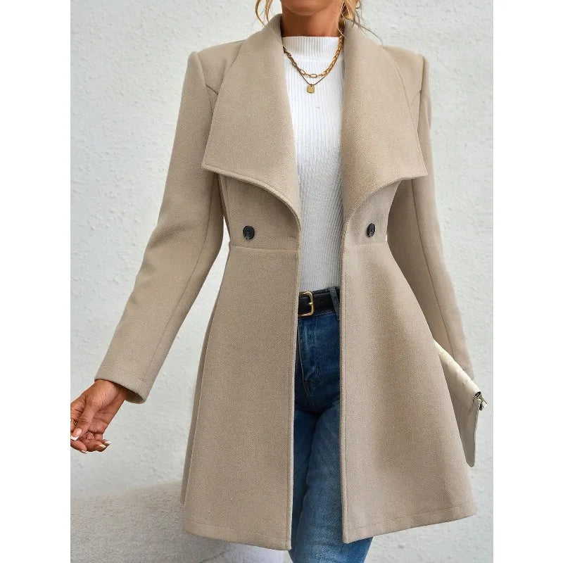 Anneke Waterfall Collar Coat