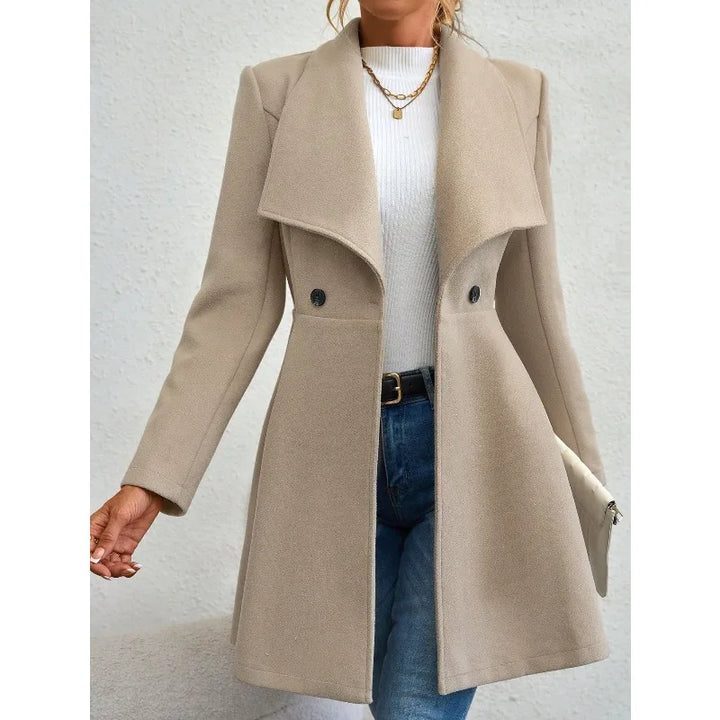 Anneke Waterfall Collar Coat