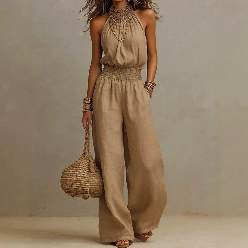 Kyrella Flowing Wide Leg Jumpsuit