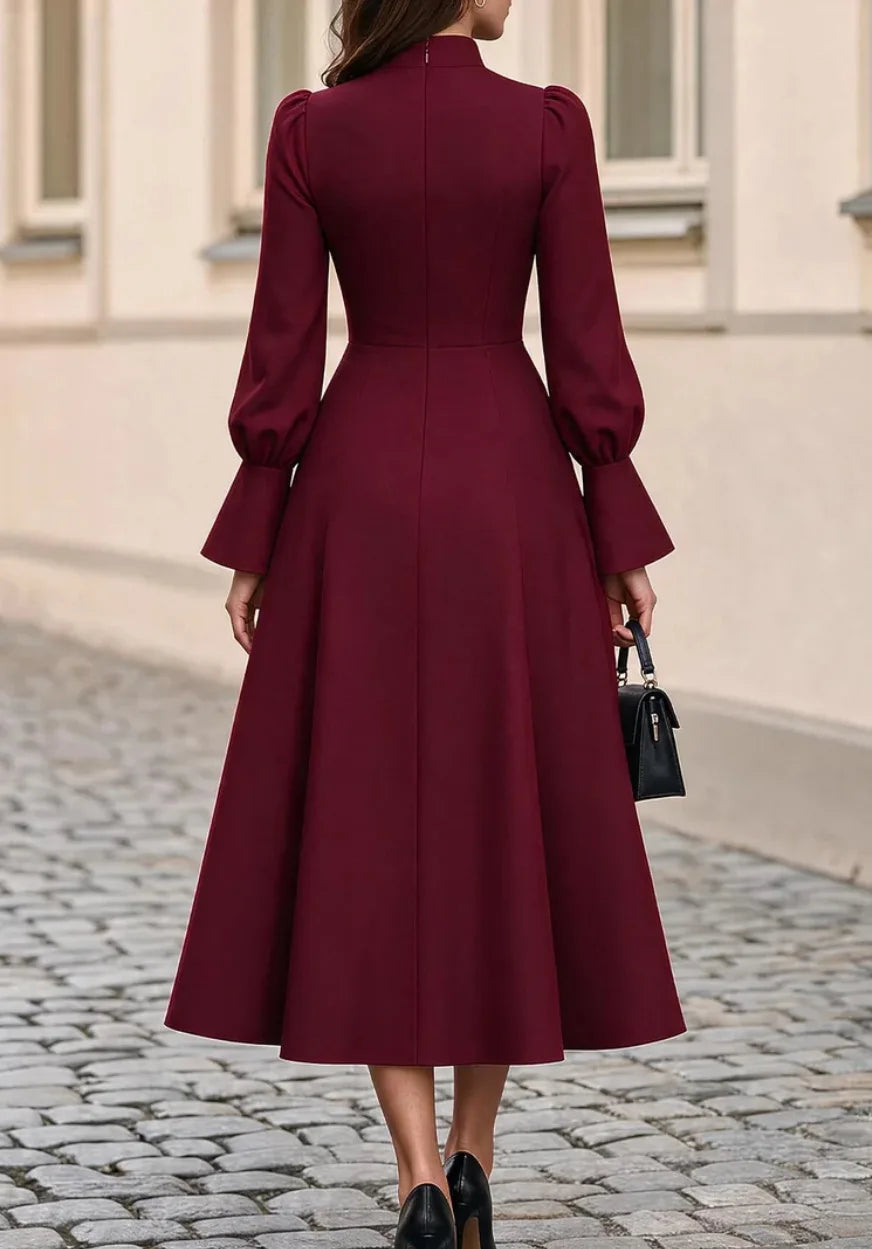 Larkin Flared Cuff Midi Dress