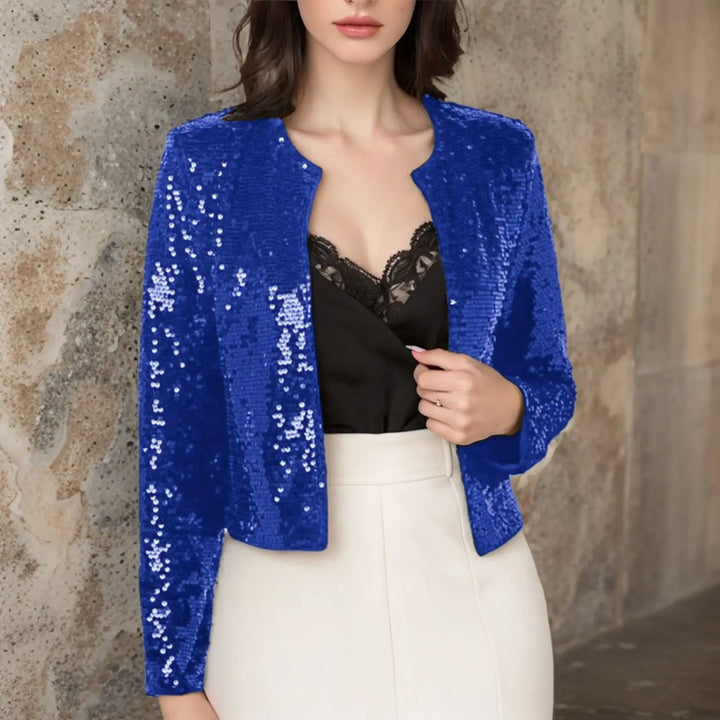 Celeste Open Front Sequin Jacket