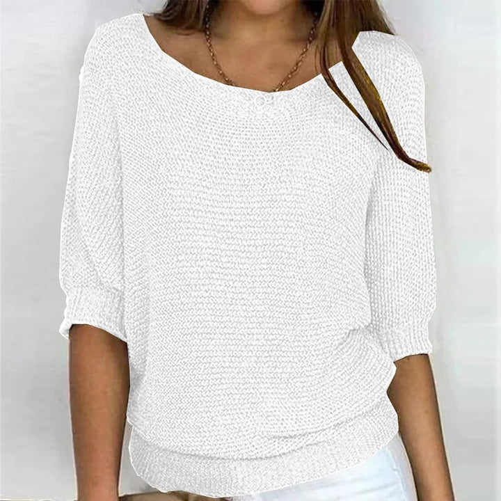 Sable Ribbed Cuff Knit Top