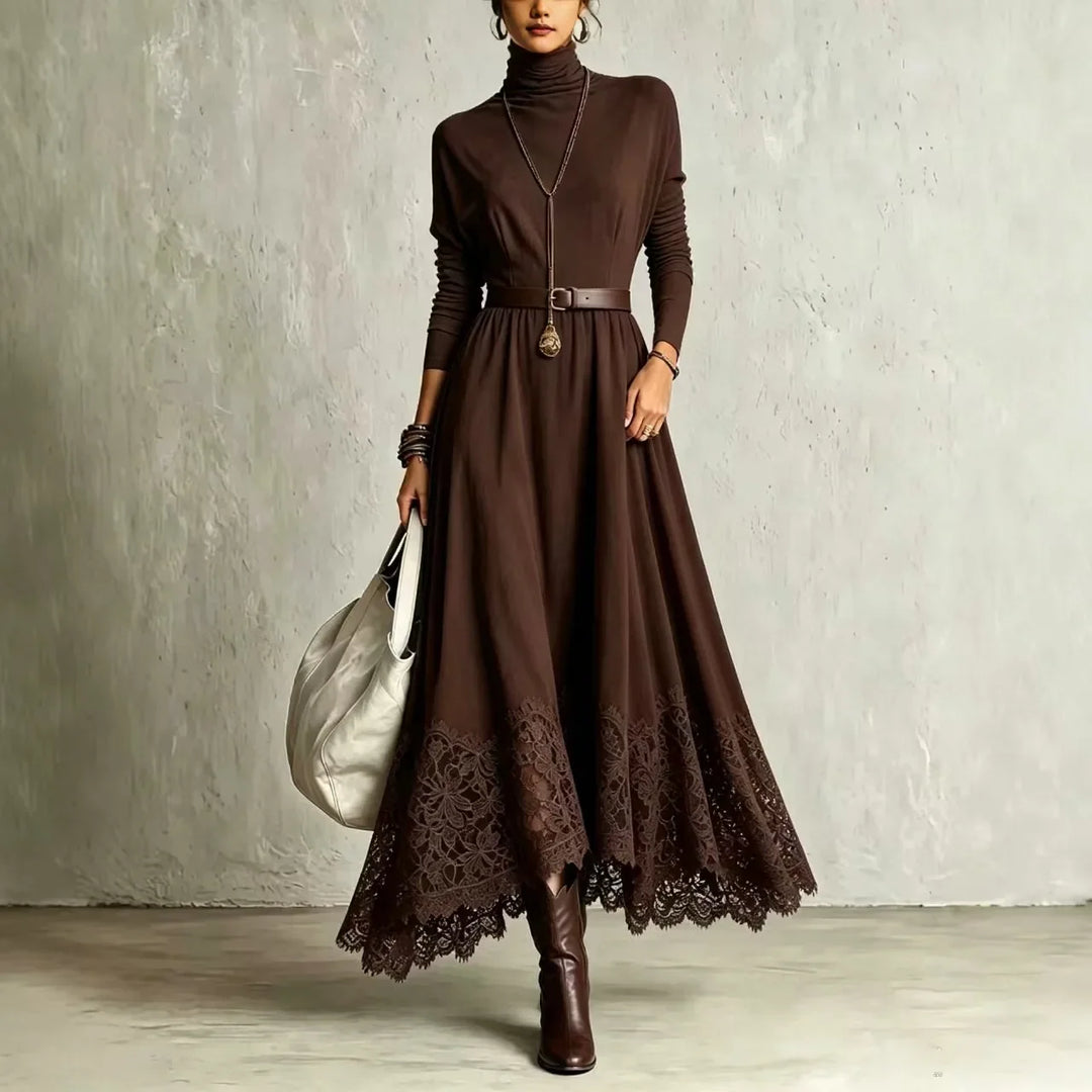 Marisette Lace Hem Maxi Dress