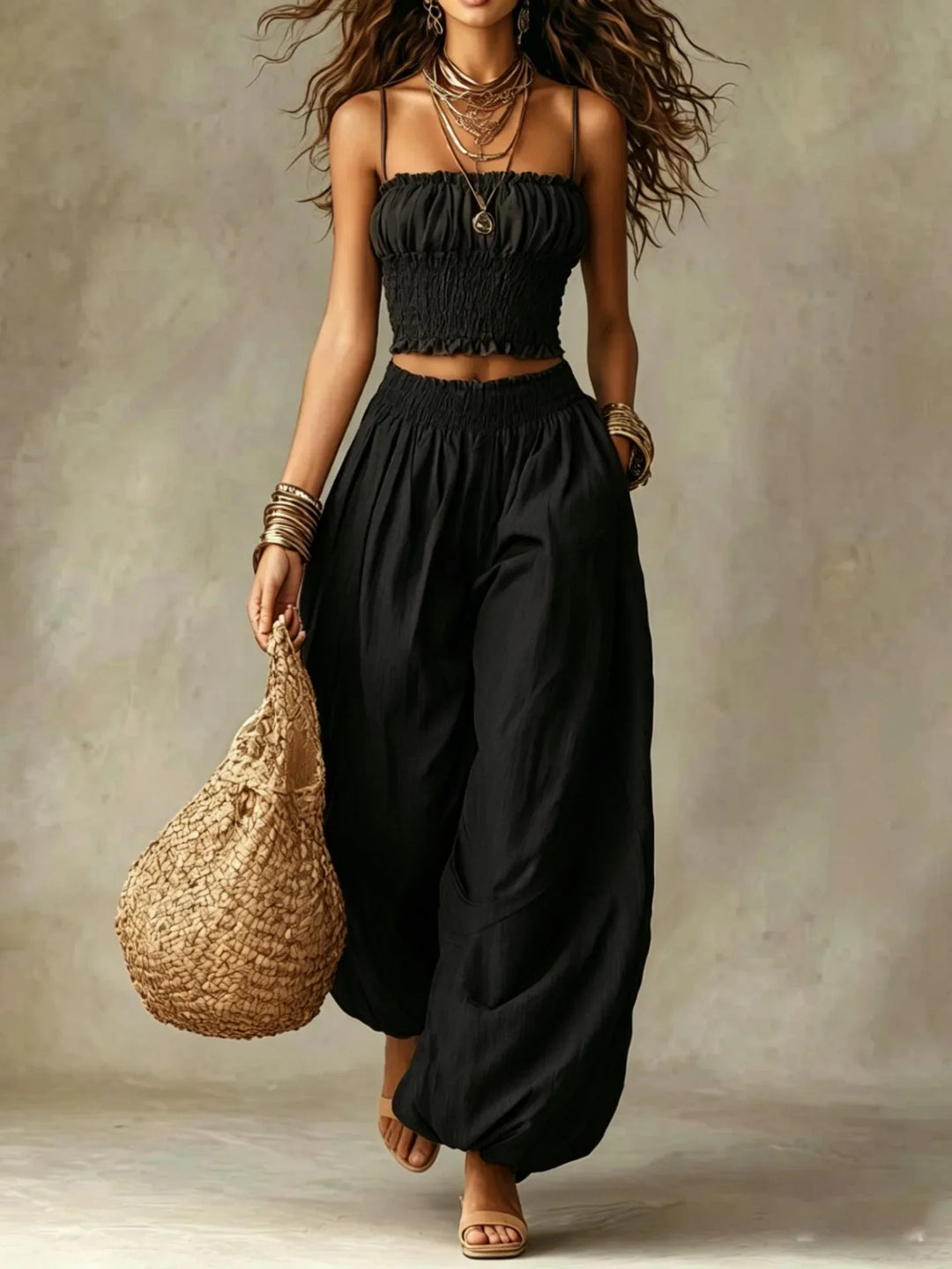 Andrina Wide Leg Two-Piece Set