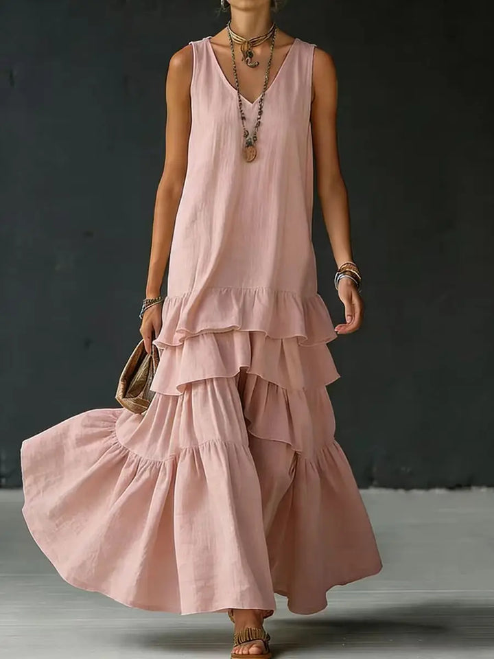 Amelia Tiered Ruffle Maxi Dress