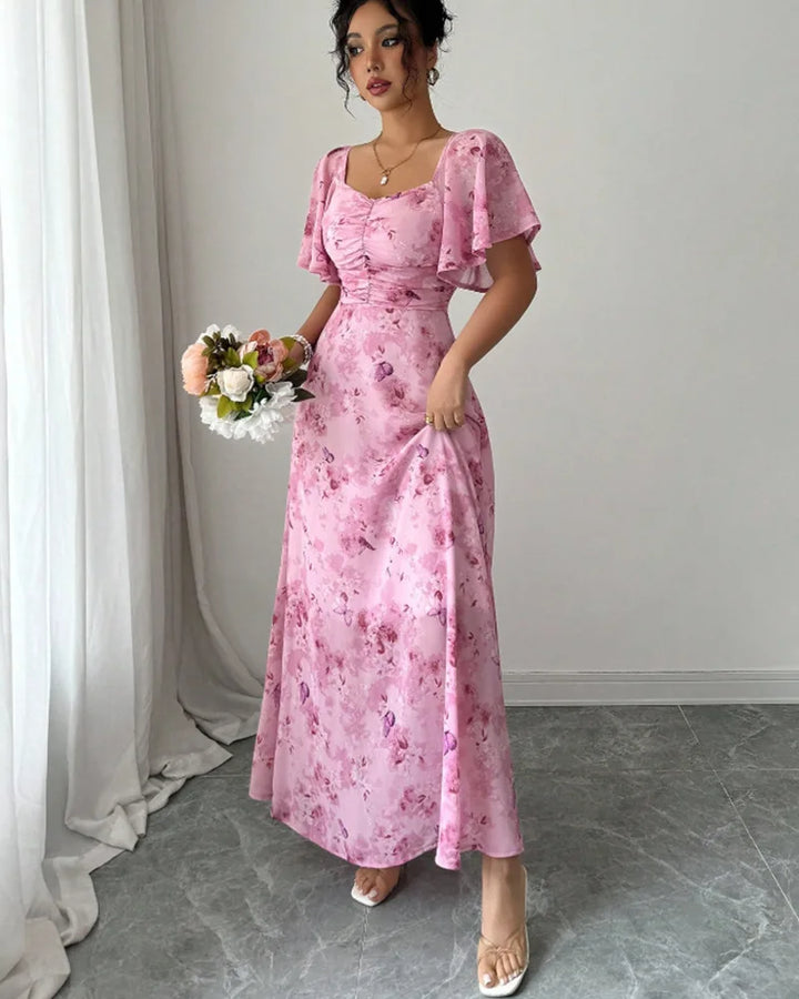 Isolina Puff Sleeve Midi Dress
