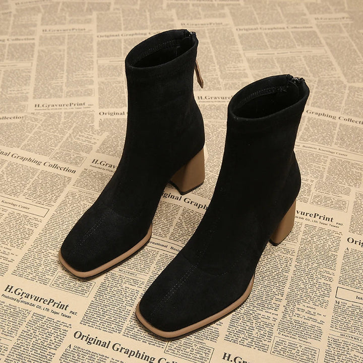 Elin Square Toe Ankle Boot