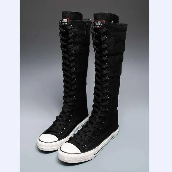 Odile Lace Up Knee Boots
