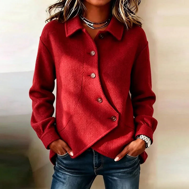 Solene Velvet Button Jacket