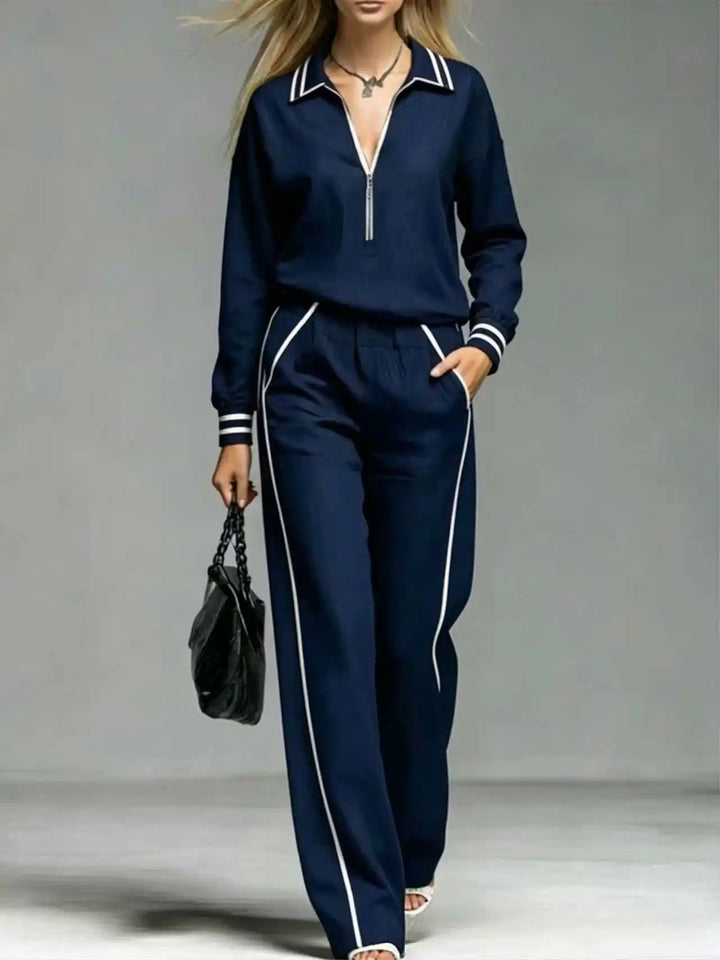 Odette Half Zip Two Piece Set