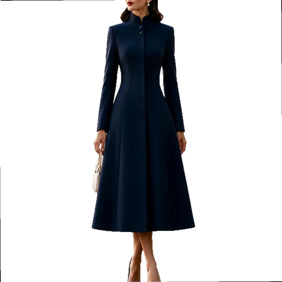 Rosamund Stand Collar Coat Dress