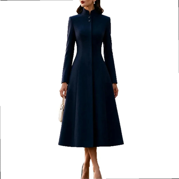 Rosamund Stand Collar Coat Dress