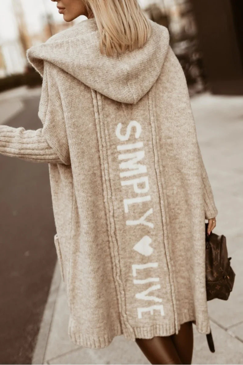 Prudence Hooded Longline Cardigan