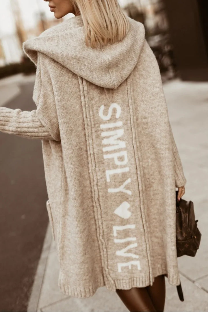 Prudence Hooded Longline Cardigan