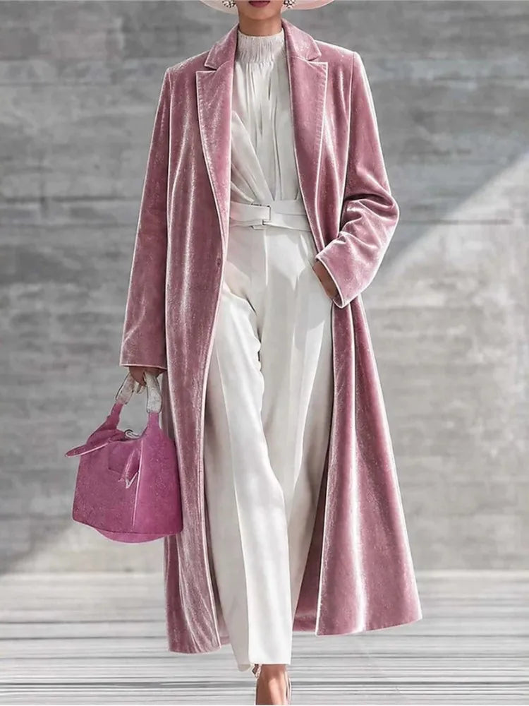 Livia Velvet Maxi Coat