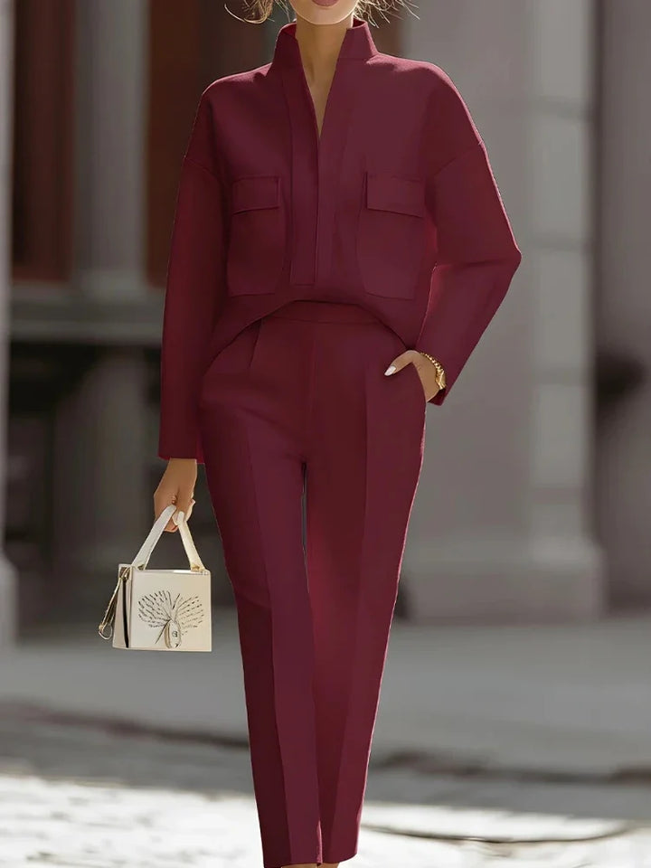 Fiorella Classic Tailored Two-Piece Set