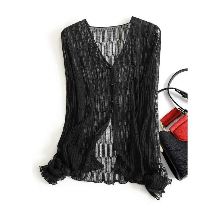 Orlinda Button Front Knit Cardigan