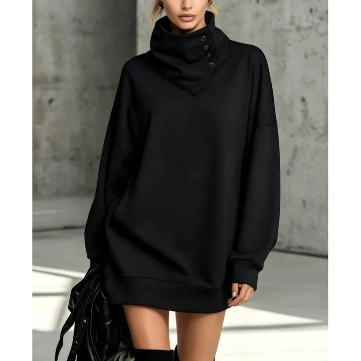 Juniper Button Sweatshirt Dress