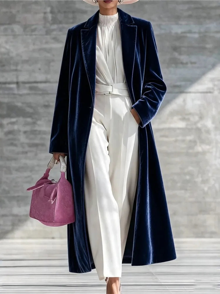 Livia Velvet Maxi Coat