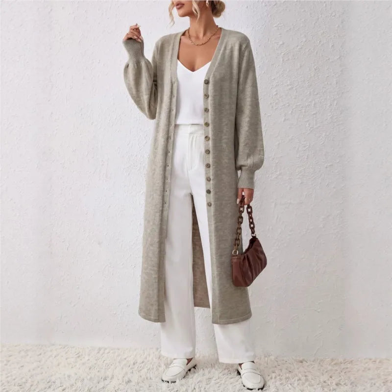 Tamsin Long Ribbed Cardigan