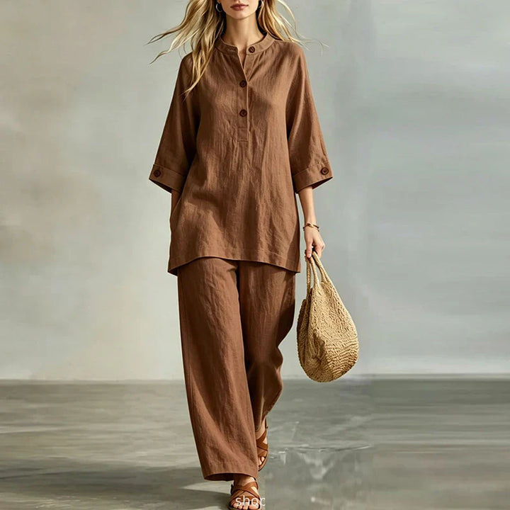 Aria Casual Linen Matching Set