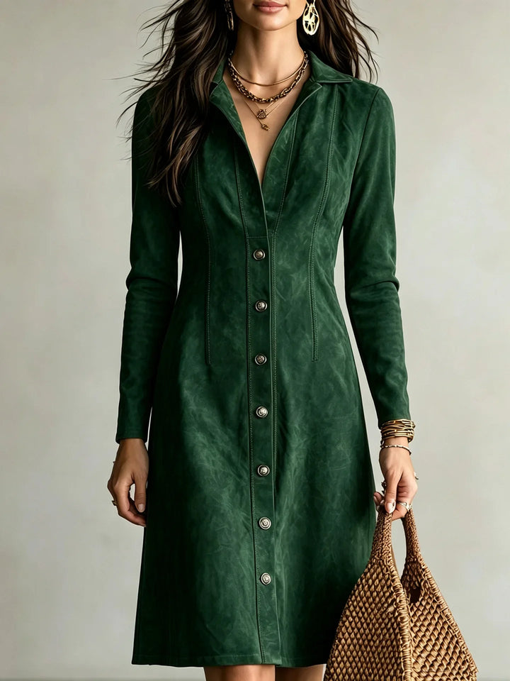 Anuk Button Front Shirt Dress